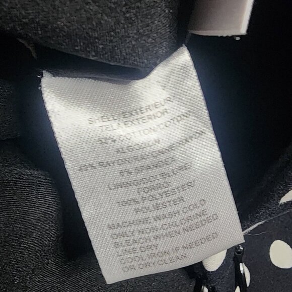 Ann Taylor Loft Skirt Womens Size 4 Black and White Polka Dot Zip Back Pencil - Picture 3 of 4